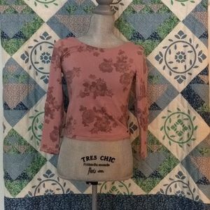 American Eagle 3/4 sleeve crop top